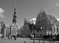 Town Hall Square house. Riga was founded in 1201 Royalty Free Stock Photo