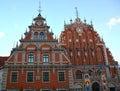 Town Hall Square house. Riga was founded in 1201 Royalty Free Stock Photo