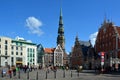 Town Hall Square house. Riga was founded in 1201