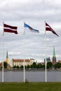 Riga, Latvia. View of Riga Castle across the Daugava River Royalty Free Stock Photo