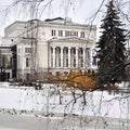 Riga National Opera in the winter