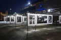 Riga, photo exhibition on the station square