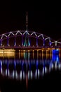 Riga Railway bridge Royalty Free Stock Photo