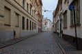 Riga`s old city  historic buildings Royalty Free Stock Photo