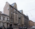 Riga, Terbatas 49-51, building in the style of National Romanticism Royalty Free Stock Photo