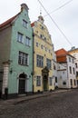 Three brothers buildings in the old town of Riga Latvia Royalty Free Stock Photo