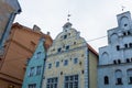 Three brothers buildings in the old town of Riga Latvia Royalty Free Stock Photo