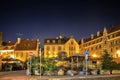 Riga Tirgonu street at night Royalty Free Stock Photo