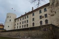 Rigas castle is a castle on the banks of river Daugava in the latvian capital Riga , residence of the President of Latvia. Royalty Free Stock Photo