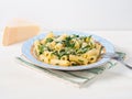 Rigatoni with arugula and chia Royalty Free Stock Photo