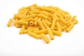 Rigatoni italian pasta isolated on white background Royalty Free Stock Photo