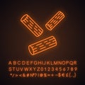 Rigatoni neon light icon