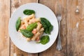 Rigatoni with seafood Royalty Free Stock Photo