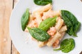 Rigatoni with seafood Royalty Free Stock Photo