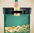 Rigging election- election fraud Royalty Free Stock Photo