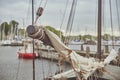 Rigging on an old sailing ship in Denmark Royalty Free Stock Photo