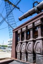 Rigging of old sailing ship Royalty Free Stock Photo