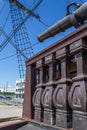 Rigging of old sailing ship Royalty Free Stock Photo