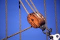 Rigging on a sailing ship Royalty Free Stock Photo