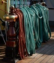 Rigging of a sailing ship