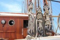 Rigging on a Tall Ship in Fernandina Beach Royalty Free Stock Photo