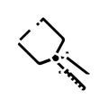 right angle clamp carpenter tool glyph icon vector illustration Royalty Free Stock Photo