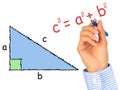 Right-angle triangle.