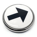 Right Arrow Button Icon Isolated on White Royalty Free Stock Photo