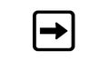 Right arrow icon Royalty Free Stock Photo