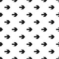 Right arrow pattern, simple style Royalty Free Stock Photo