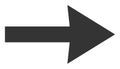 Right Arrow Raster Icon Flat Illustration Royalty Free Stock Photo