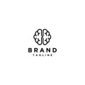 Right Brain Connects with Left Brain Logo Design