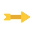 Right direction arrow flat style icon vector design Royalty Free Stock Photo