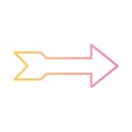 Right direction arrow gradient style icon vector design Royalty Free Stock Photo