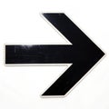 Right direction arrow isolated on white background Royalty Free Stock Photo