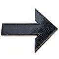 Right direction arrow isolated on white background Royalty Free Stock Photo