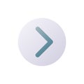 Right direction pointer pixel perfect flat gradient two-color ui icon Royalty Free Stock Photo
