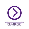 Right direction pointer pixel perfect RGB color ui icon Royalty Free Stock Photo