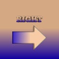Right errow Royalty Free Stock Photo
