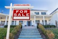 Right Facing Foreclosure For Sale Real Estate Sign Royalty Free Stock Photo