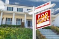 Right Facing Foreclosure Sold For Sale Real Estate Sign Royalty Free Stock Photo