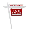 Right Facing Foreclosure Sold For Sale Real Estate Sign Isolated Royalty Free Stock Photo