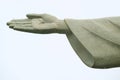 The Right Hand of Christ the Redeemer, 30 Metres High Soapstone Statue of Jesus Christ on Corcovado Mountain in Rio de Janeiro Royalty Free Stock Photo