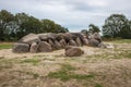 Right hand view of Dolmen D53 Royalty Free Stock Photo