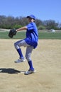 Right handed baseball pitcher Royalty Free Stock Photo