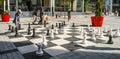 Giant chess sets are back on Sainte-Catherine Street in Montreal