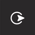 right icon. Filled right icon for website design and mobile, app development. right icon from filled selection and cursors