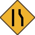 The right lane ends, move to the left.