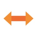 Right and leaft arrow flat style icon vector design Royalty Free Stock Photo