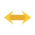 Right and leaft arrow flat style icon vector design Royalty Free Stock Photo